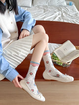 Calcetines Florales Vintage