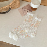 Calcetines de Tul Bordados