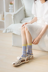 Calcetines Tul Cuadros Vintage