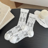 Calcetines Tul Flores Elegance