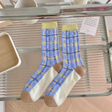 Calcetines Tul Cuadros Vintage