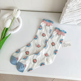Calcetines Florales Vintage