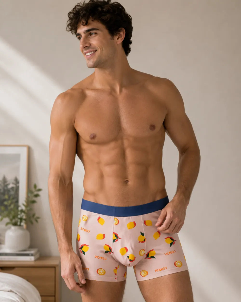 Calzoncillo Bóxer Estampado Limones