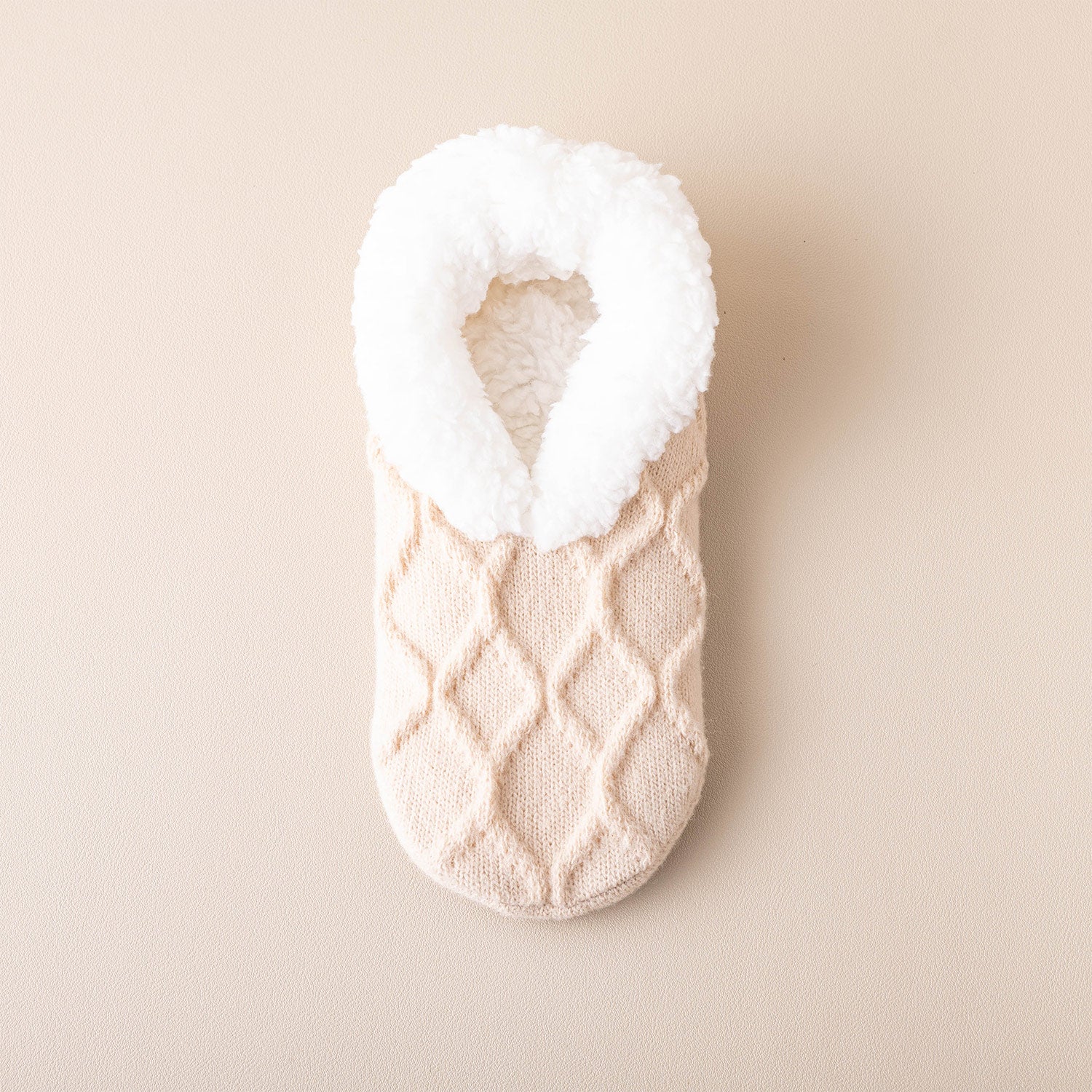 Calcetines Suaves de Invierno con Diseño de Cuadros y Base Antideslizante