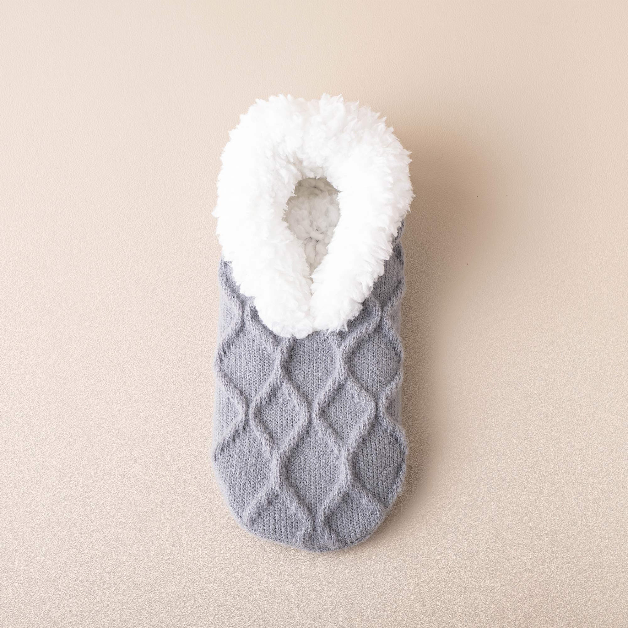 Calcetines Suaves de Invierno con Diseño de Cuadros y Base Antideslizante