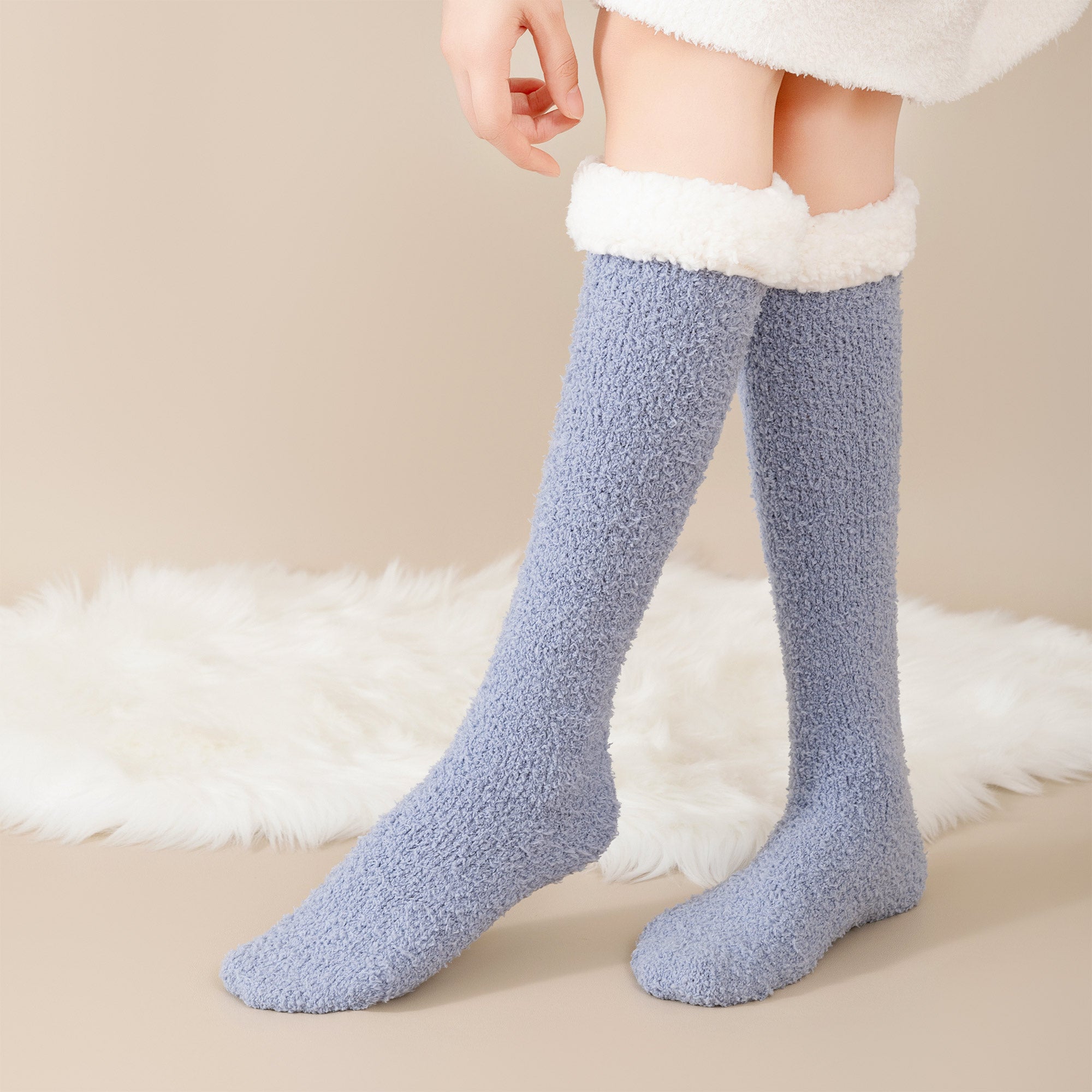Calcetines Altos de Algodón — Comodidad y Estilo