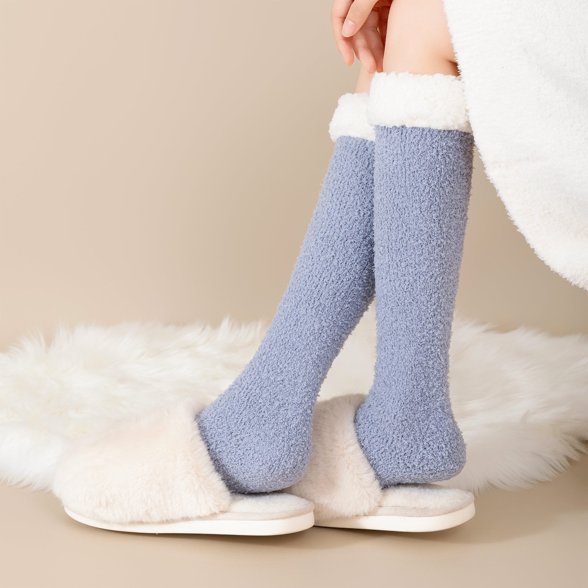 Calcetines Altos de Algodón — Comodidad y Estilo