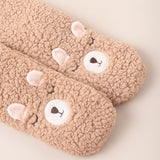 Calcetines Cortos de Felpa con Antideslizante y Estilo Animal