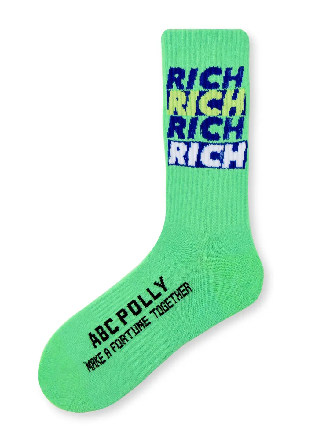 Calcetines Verdes “RICH” Estilo Urbano