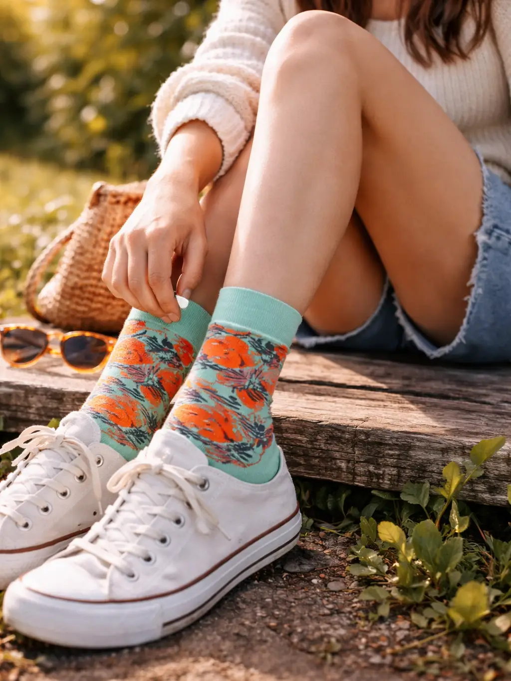 Calcetines Hojas Tropicales