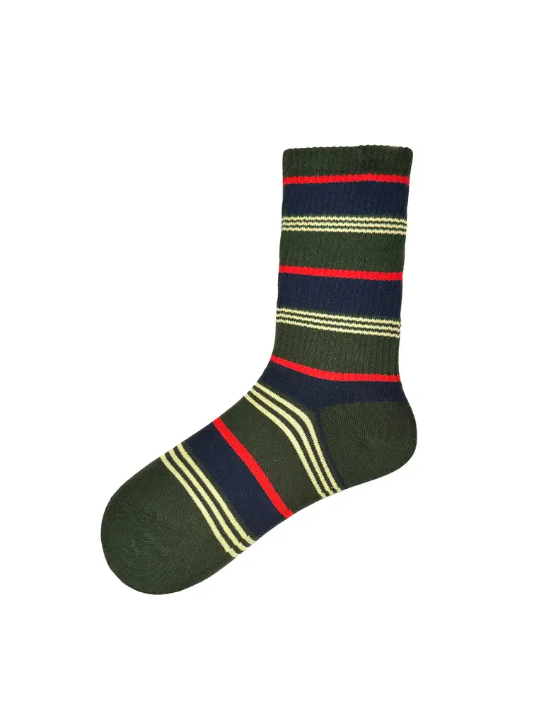 Calcetines Rayas Clásicas Verde & Negro 🧦✨